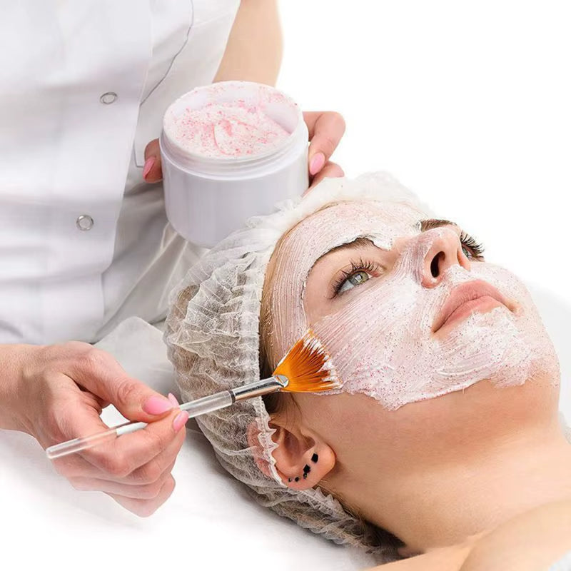 4Pcs Face Mask Brush Set Includes Soft Fan Facial Brushes Acid Applicator Brush Makeup Tools for Eyelash Mask Mixed Cream